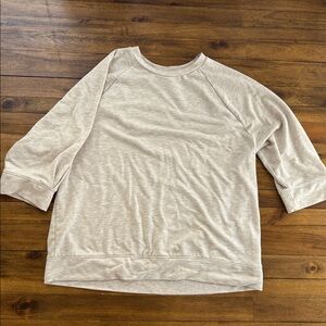 Banana Republic Cream 3/4 sleeve top